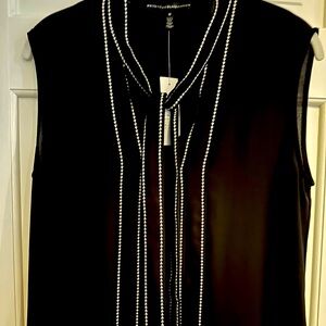 White House Black Market black shell with ties size medium